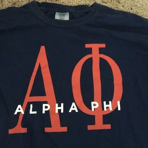 ALPHA PHI T SHIRT (comfort colors)